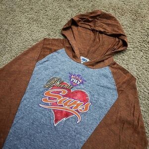NBA Phoenix Suns Hooded Long Sleeve T-Shirt Women XL -P